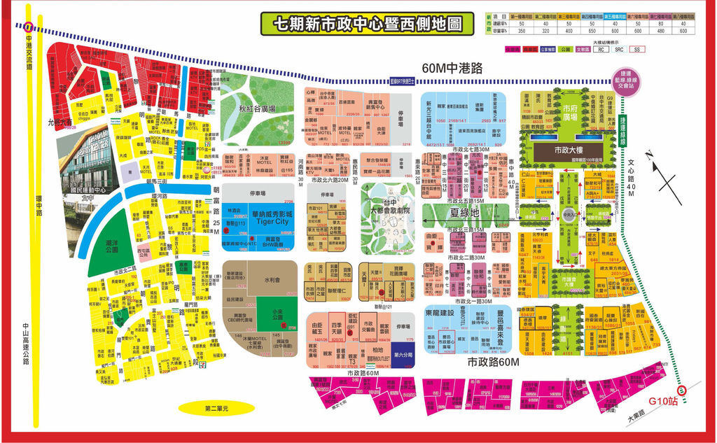 台中第7期重劃區七期商圈簡介台中七期區域與特色介紹台中七期新市政中心暨西側地圖 | JR 預售屋資訊站