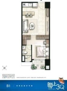 桃園青埔A19重劃區建案-聯上3Q房地產資訊-圖片-B1一房