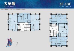 桃園青埔A19最新建案-大華靚-圖片-格局圖