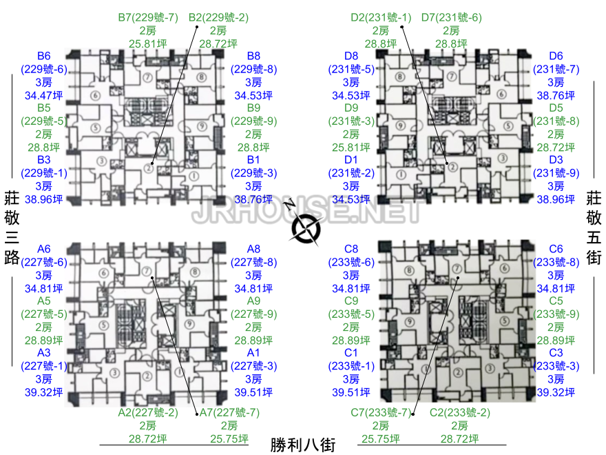 興富發潤隆國賓大悅平面配置棟別戶型房型坪數坪效格局分析介紹