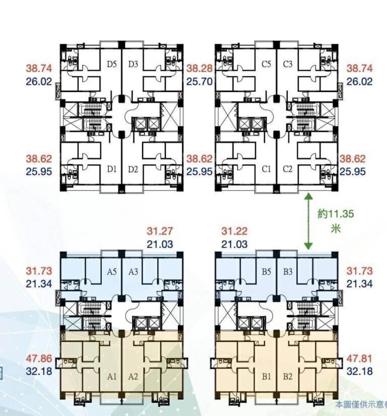 協和丰景平面格局圖 