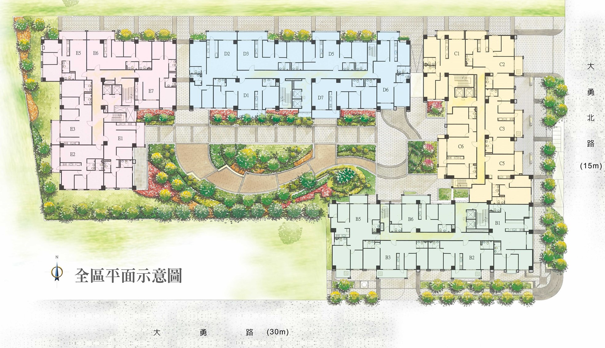 中港雲頂3格局平面圖