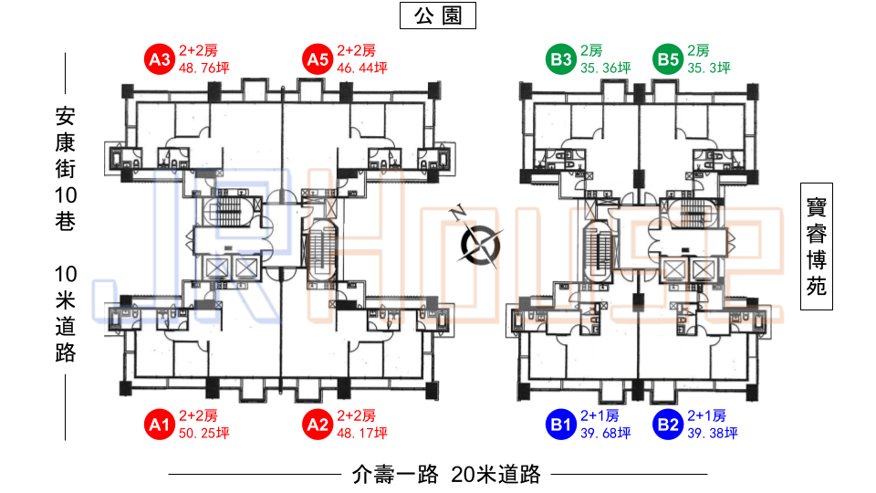 美麗華大方格局平面配置圖