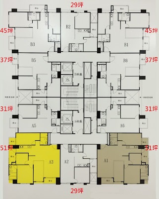 遠雄之星1-A.B棟格局圖