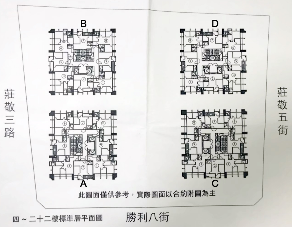 興富發國賓大悅平面配置棟別戶型房型坪數坪效格局分析介紹