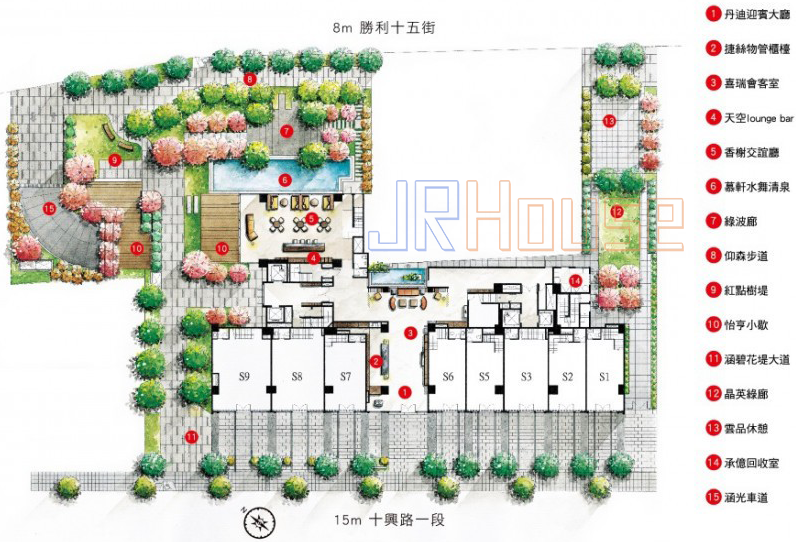 富宇天空樹(富宇淳青)一樓公共設施設備平面格局圖