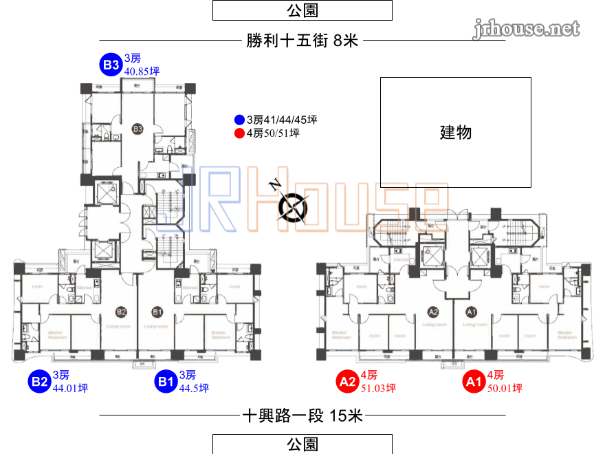 富宇天空樹(富宇淳青)平面配置棟別戶型房型坪數坪效格局分析介紹