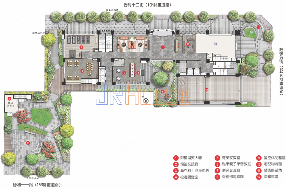 富宇御琚(富宇淳靜2)一樓公共設施設備平面格局圖