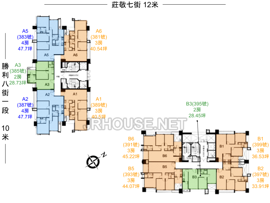 富宇雙學苑平面配置棟別戶型房型坪數坪效格局分析介紹