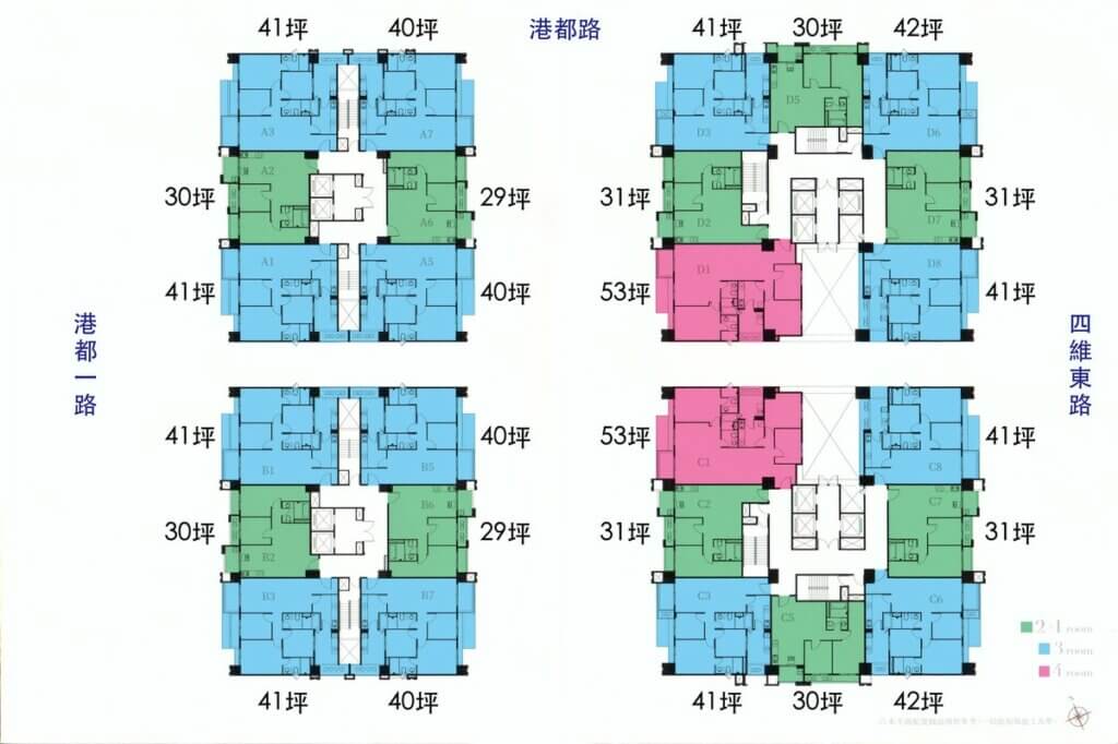 聯悦馥標準層平面圖