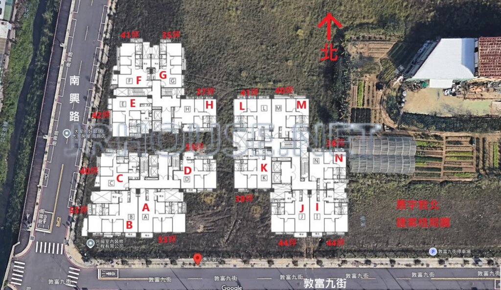 惠宇敦北 建案格局圖