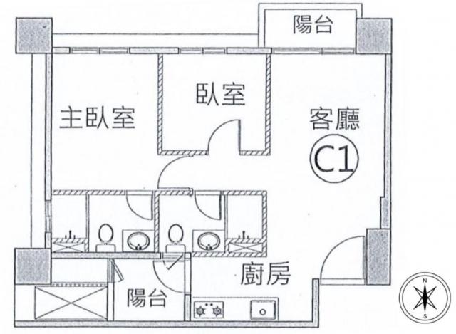 富宇富好兩房格局