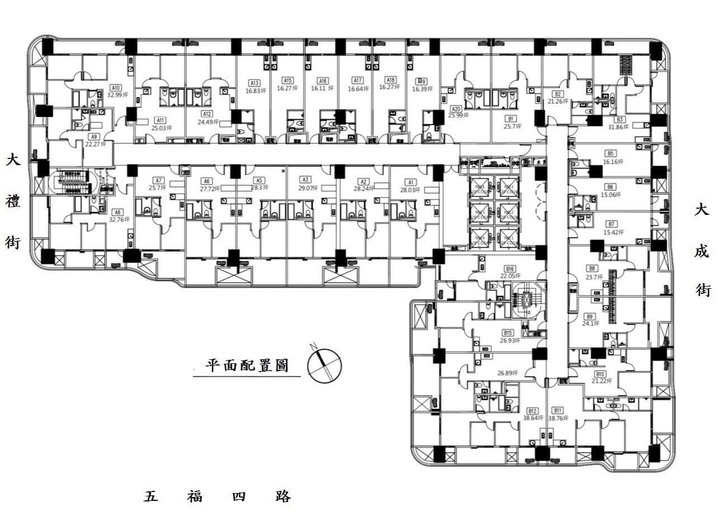 港灣一號院平面配置圖