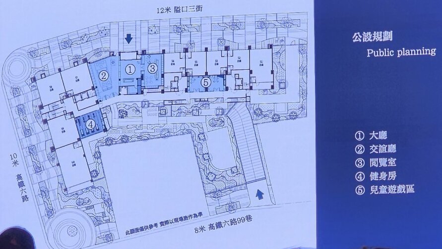 協勝大聚公共設施設備車道全區平面格局圖