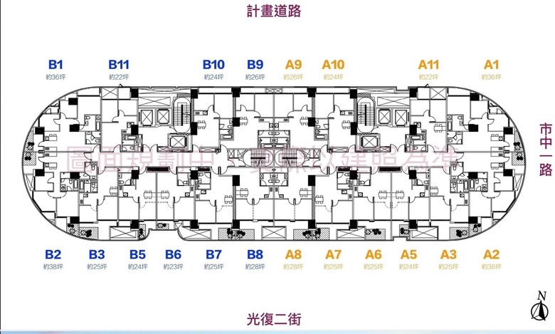 巴黎河左岸格局圖