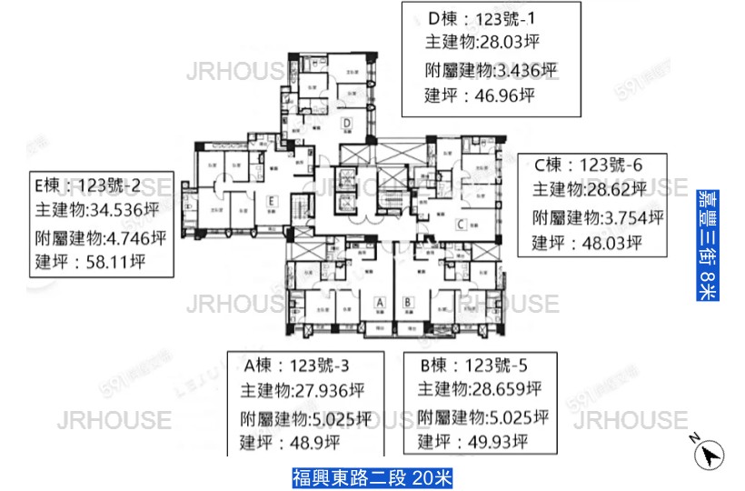 惠宇謙里全區格局圖