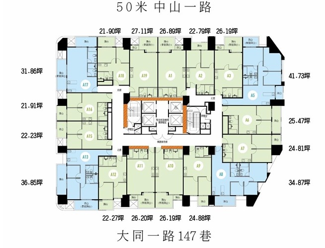 中山鉑悅格局圖