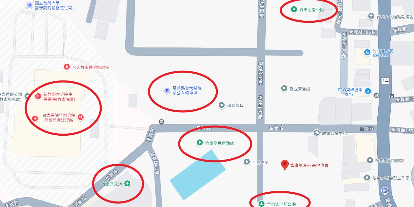 富廣夢溪石｜周圍重點機能圖