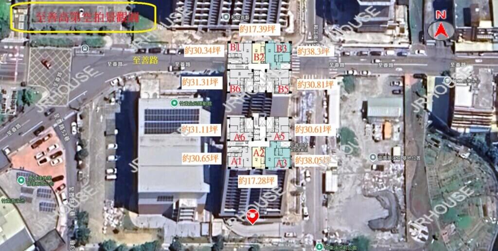 至善高第空拍景觀圖