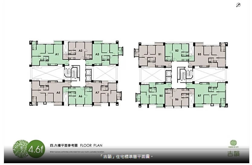 星碩吉韻四.六樓平面格局圖