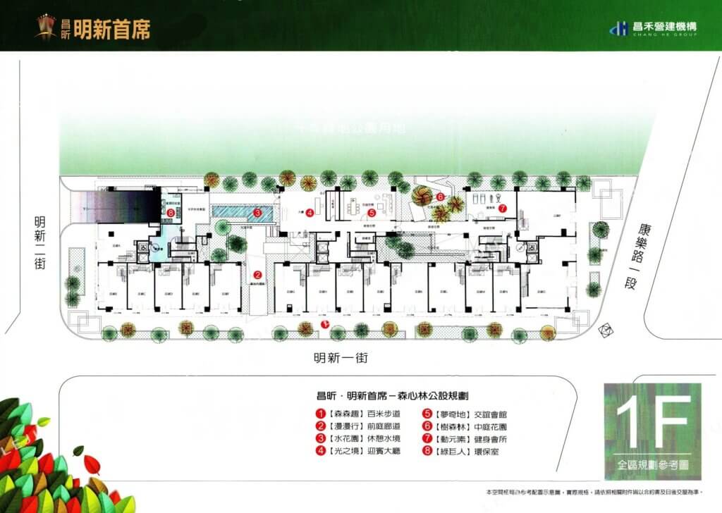 昌昕明新首席/昌禾新豐景 1F平面圖