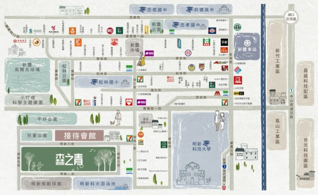 富宇明星匯 生活機能圖