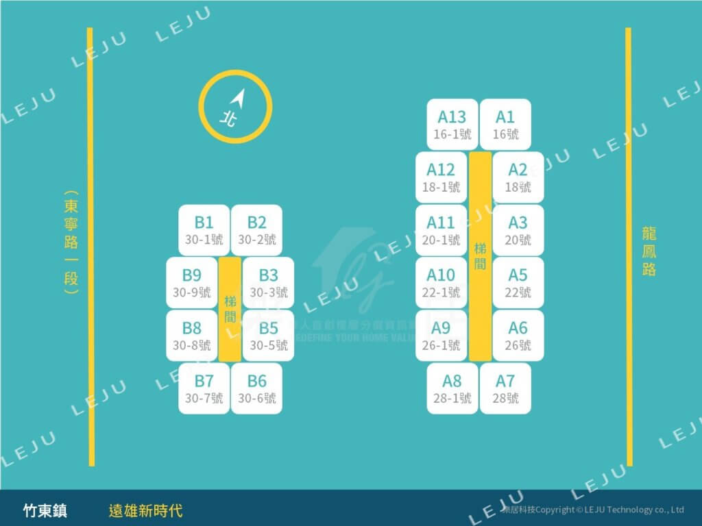 遠雄新時代-基地棟別配置圖